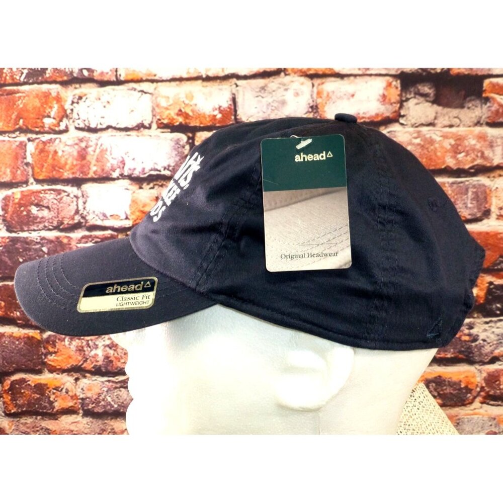 NWT Harrahs Cherokee Casinos Navy Baseball Cap Ahead Lightweight Classic Fit Adj - Picture 6 of 9